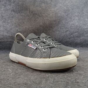 Superga Shoes Womens 6.5 Sneakers Lifestyle Casual Mesh Lace Up Classic Metallic